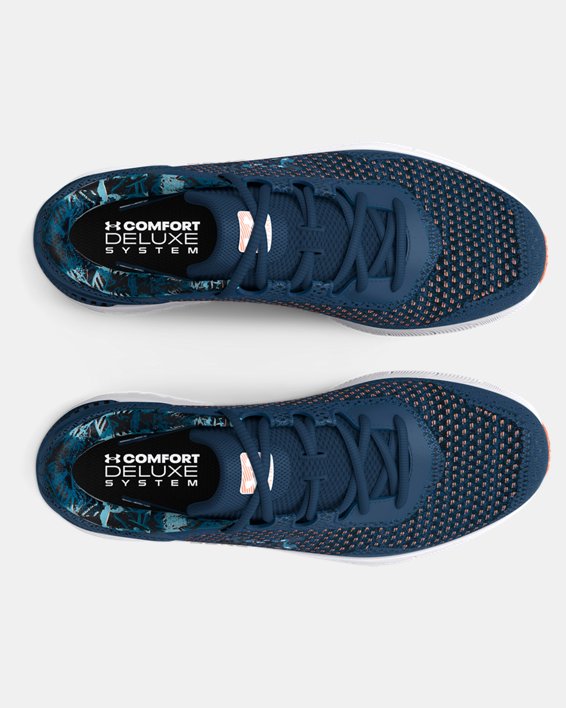 Women's UA HOVR™ Intake 6 Printed Running Shoes in Blue image number 2